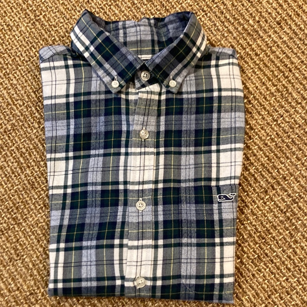Vineyard Bines plaid flannel shirt